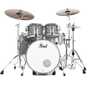 Pearl Masters Maple Gum 22" 4-Piece Shell Pack (22B/10T/12T/16F) w/R2 Pipe in Putty Grey