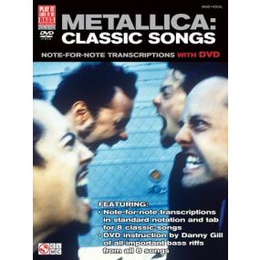 METALLICA CLASSIC SONGS FOR BASS BK/DVD