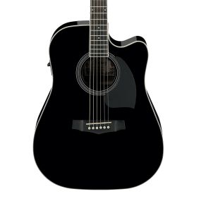 Ibanez PF15ECE Acoustic Guitar in Black High Gloss