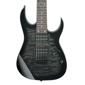 Ibanez GRG7221QA 7 Strings Electric Guitar in Transparent Black Sunburst