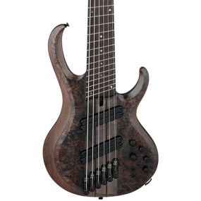 Ibanez BTB806MS TGF Electric 6 String Bass in Transparent Gray Flat