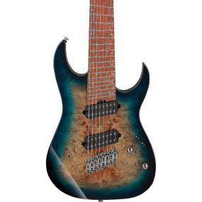 Ibanez RGMS8PB 8 String Electric Guitar in Cosmic Blue Starburst