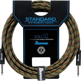 Ibanez SI20 20ft Woven Guitar Cable in Camo Green