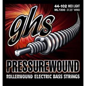 GHS ML7200 Pressurewound  Bass Guitar Strings  44-102 Gauge
