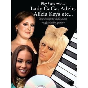 Play Piano With Lady Gaga Adele Alicia Keys Etc BK/CD