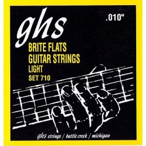 GHS 710 Brite Flats Electric Guitar Strings Light 10-46 Gauge