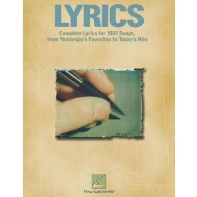 Lyrics For Over 1000 Songs From Yesterday's Favorites To Today's Hits