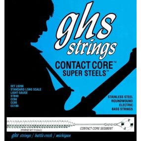 GHS L5200 Contact Core Super Steel Bass Guitar Strings 40-100 Gauge