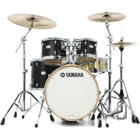 Yamaha Tour Custom Fusion 5 Piece Drum Kit in Licorice Satin