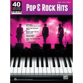 POP & ROCK HITS 40 SHEET MUSIC BESTSELLERS PVG