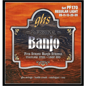 GHS PF170 5 String Banjo 9-20/9