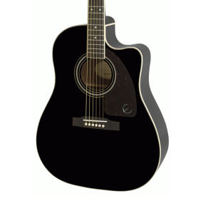 Epiphone AJ220SCE Acoustic Electric Guitar in Ebony