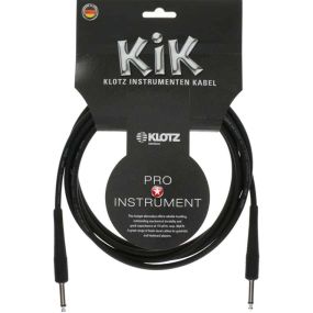 Klotz pro instrument cable with slimline metal sleeve and angled jack