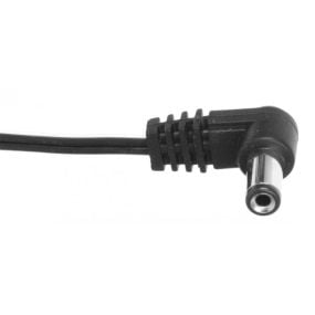 CIOKS 1030 Type 1 5,5 & 2,1mm Centre Negative DC Plug L Shape 30cm In Black