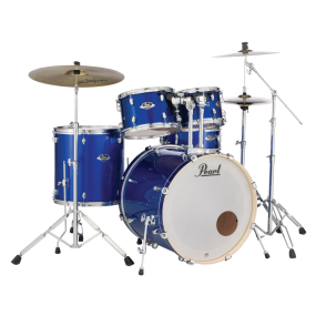 Pearl Export 22" Fusion Plus 5 Piece Drum Kit in High Voltage Blue