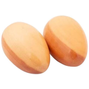 Mano Percussion Large Wooden Egg Maracas Pair