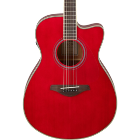 Yamaha FSC TA TransAcoustic Guitar in Ruby Red