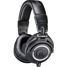  Audio Technica ATH-M50X Premium  Professional Studio Monitor Headphones in Black