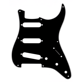 Fender 8 Hole '50S Vintage Style Stratocaster SSS Pickguard 3 Ply in Black 