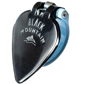 Black Mountain Spring Loaded Light Gauge Thumb Pick Right Hand 0.5mm in Blue