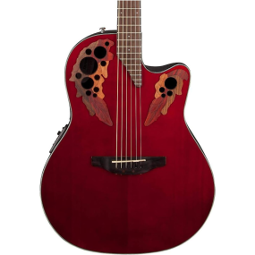 Ovation Celebrity Elite Mid Cutaway in Ruby Red