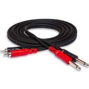 HOSA Stereo Interconnect Dual Cable 1/4" TS RCA