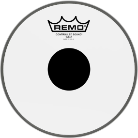 Remo Control Sound Clear Black Dot on Top Black Dot 8" Drumhead 