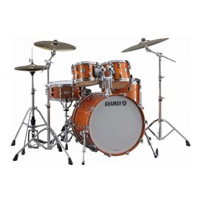 Yamaha Absolute Hybrid Maple 5 Piece Drum Kit in Orange Sparkle