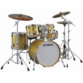 Yamaha Absolute Hybrid Maple Drum Kit 5 Piece in Gold Champagne Sparkle
