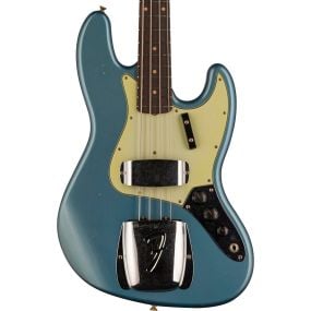 Fender Custom Shop Limited Edition 1964 Jazz Bass Journeyman Relic, 3A Rosewood Fingerboard in Aged Lake Placid Blue