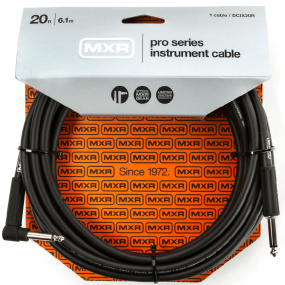 MXR 20 FT Pro Series Straight to Right Angle Instrument Cable