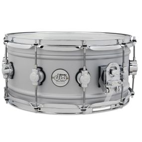 DW Design Series 6.5x14" Snare Drum in Matte Aluminum