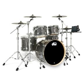 DW DWe 5-piece Drum Kit Bundle in Black Galaxy FinishPly