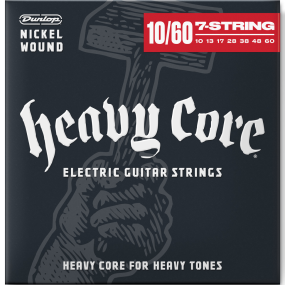 Jim Dunlop Heavy Core 7 String Electric Guitar Strings Set 10-60 Gauge