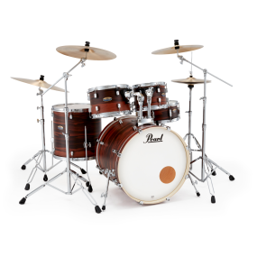 Pearl Decade Maple Exotic 22" Drum Kit w/HW in Matte Dark Walnut