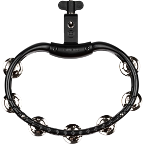 Meinl Percussion TMT2BK Tradotional Mountable ABS Series Mountable Molded ABS Tambourine Nickel Plated Steel Jingles in Black