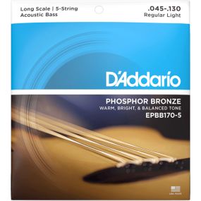 D'Addario EPBB170-5 Phosphor Bronze Acoustic Bass Strings