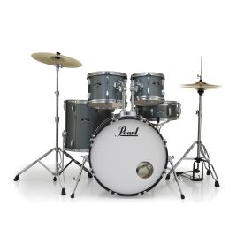 Pearl RS Roadshow-X 22″ 5-Pcs Fusion Plus Drum Kit (22BD, 10TT, 12TT, 16FT, 14SD) Package in Charcoal Metallic **DISCONTINUED**