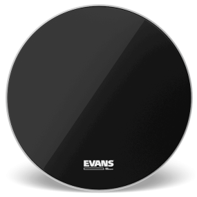 Evans EQ3 Resonant Black  No Port 18" Bass Drum Head