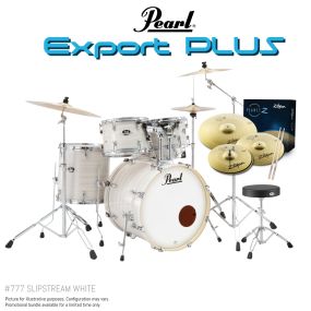 Pearl Export Plus 20" Fusion Kit Package in Slipstream White