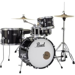 Pearl Roadshow 5 Piece Complete Drum Set in Jet Black