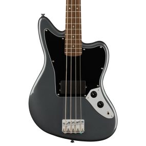 Squier Affinity Series Jaguar Bass H , Laurel Fingerboard in Charcoal Frost Metallic