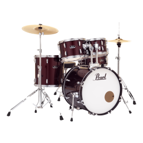 Pearl Roadshow 5 Piece Fusion Drum Kit in Red Wine