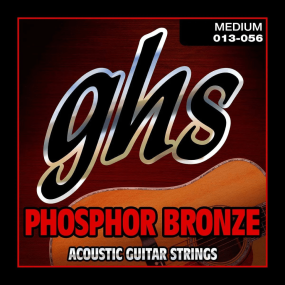 GHS TM335 True Medium Phosphor Bronze Acoustic Guitar Strings 13-56 Gauge