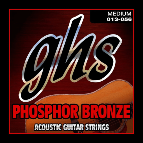 GHS S335 Standard Medium Phosphor Bronze Acoustic Guitar Strings 13-56 Gauge