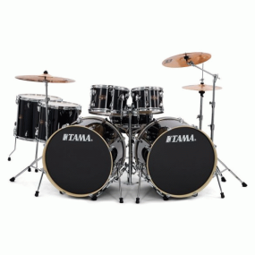 Tama IE72ZH8W-HBK Imperialstar Double Bass Kit with Hardware in Hairline Black