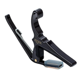 Kyser® Quick Change® for 6 String Trigger Style Capo Acoustic Guitars in Black