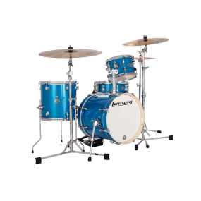 Ludwig Breakbeats 4 Piece Shell Pack in Blue Sparkle