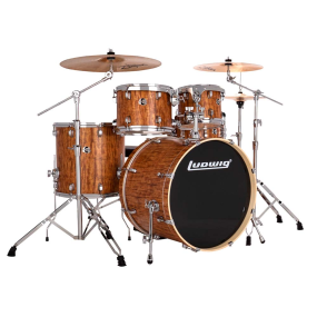 Ludwig Evolution 22" 5 Piece Drum Kit in Cherry
