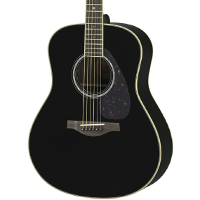 Yamaha LL6ARE Jumbo Acoustic Electric Guitar in Black
